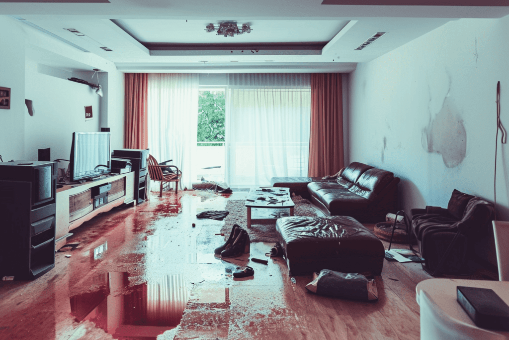 water damage, pipe leak repair